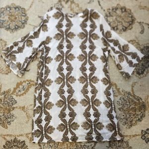 Patterned shift dress